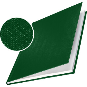 Buchbindemappe Leitz impressBIND 7452 - A4 grün 105-140 Blatt Hard Cover mit Karton Pckg/10