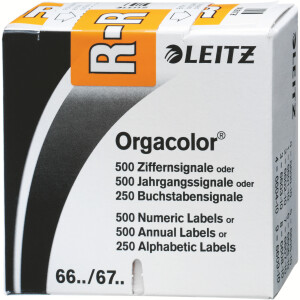 Buchstabensignal Leitz Orgacolor 6627 - 30 x 23 mm orange...