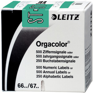 Buchstabensignal Leitz Orgacolor 6637 - 30 x 23 mm...