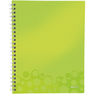 Collegeblock Leitz WOW Get Organised 4642 - A4 210 x 297 mm grün liniert Lineatur21 mit Schreiblinie 80 Blatt extraweißes Qualitätspapier 80 g/m²