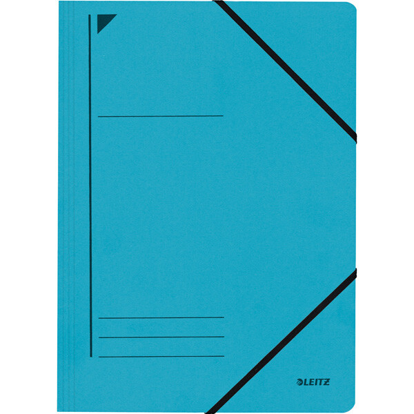 Eckspannmappe Leitz 3980 - A4 232 x 318 mm blau 250 Blatt Colorspan Karton 400 g/m²