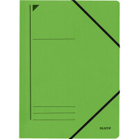 Eckspannmappe Leitz 3980 - A4 232 x 318 mm grün 250 Blatt Colorspan Karton 400 g/m²