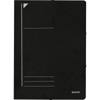 Eckspannmappe Leitz 3980 - A4 232 x 318 mm schwarz 250 Blatt Colorspan Karton 400 g/m²