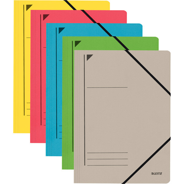 Eckspannmappe Leitz 3980 - A4 232 x 318 mm farbig sortiert 250 Blatt Colorspan Karton 400 g/m²
