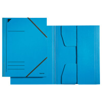 Eckspannmappe Leitz 3981 - A4 242 x 318 mm blau 250 Blatt Pendarec Karton 430 g/m²