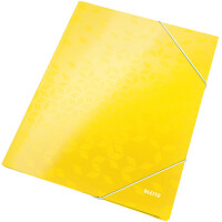 Eckspannmappe Leitz WOW 3982 - A4 241 x 310 mm gelb 250 Blatt Karton/PP-Folie 300g/m²