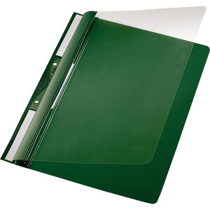 Einhängehefter Leitz 4190 - A4 grün 2 kurze Beschriftungsfenster PVC-Hartfolie