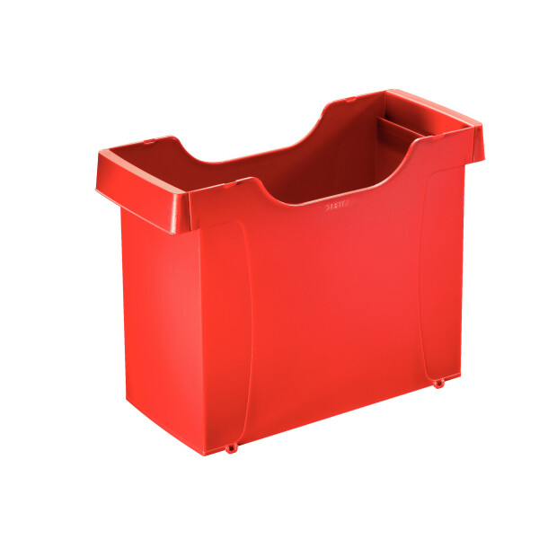 Hängemappen Box Leitz Uni-Box Plus 1908 - 365 x 273 x 170 mm rot für 20 Mappen stapelbar