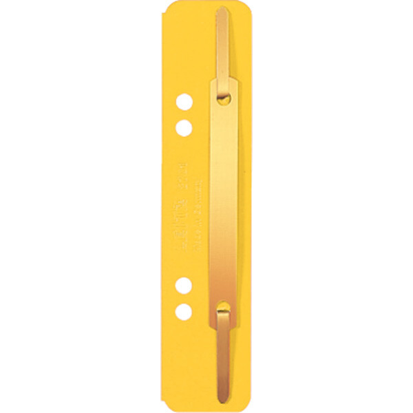 Heftstreifen Leitz 3701 - 35 x 158 mm gelb kurz 6 + 8 cm ungeöst Pendarec-Karton 430 g/m² Pckg/25