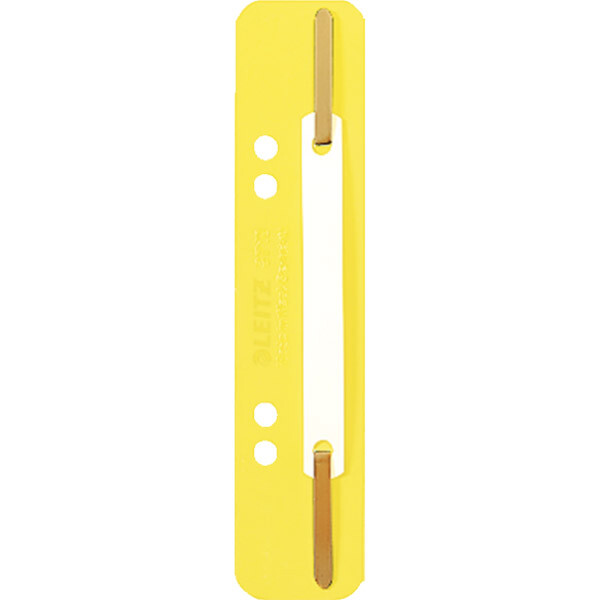 Heftstreifen Leitz 3710 - 35 x 158 mm gelb kurz 6 + 8 cm ungeöst PP Pckg/25