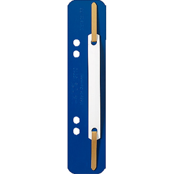 Heftstreifen Leitz 3710 - 35 x 158 mm blau kurz 6 + 8 cm ungeöst PP Pckg/25