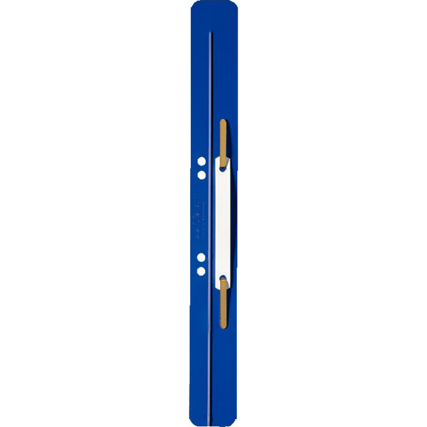Heftstreifen Leitz 3711 - 35 x 310 mm blau lang 6 + 8 cm ungeöst PP Pckg/25