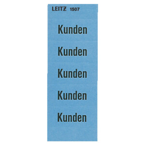 Inhaltsschilder mit Text Leitz 1507 - 60 x 26 mm blau...
