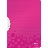 Klemmhefter Leitz ColorClip WOW 4185 - A4 310 x 222 mm pink metallic bis 30 Blatt PP-Folie