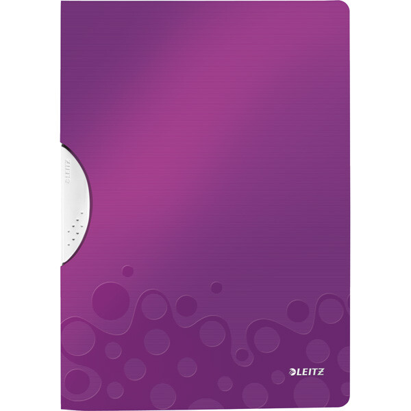Klemmhefter Leitz ColorClip WOW 4185 - A4 310 x 222 mm violett bis 30 Blatt PP-Folie