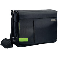 Messenger Bag Leitz Complete 6019 - 15,6 Zoll 390 x 290 x 155 mm schwarz 19 F&auml;cher Polyester