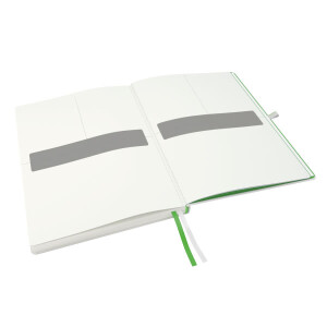 Notizbuch Leitz Complete 4471 - A4 210 x 297 mm weiß kariert 80 Blatt Hartpappe-Einband FSC 96 g/m²