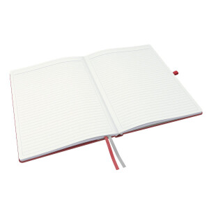 Notizbuch Leitz Complete 4472 - A4 210 x 297 mm rot liniert 80 Blatt Hartpappe-Einband FSC 96 g/m²