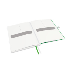 Notizbuch Leitz Complete 4473 - iPad-Größe 188 x 245 mm weiß kariert 80 Blatt Hartpappe-Einband FSC 96 g/m²