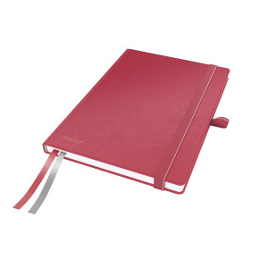 Notizbuch Leitz Complete 4478 - A5 148 x 210 mm rot liniert 80 Blatt Hartpappe-Einband FSC 96 g/m²