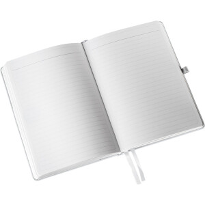 Notizbuch Leitz Style 4485 - A5 148 x 210 mm arktik weiß liniert 80 Blatt Hartpappe-Einband FSC 96 g/m²
