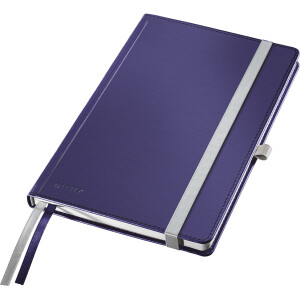 Notizbuch Leitz Style 4485 - A5 148 x 210 mm titan blau liniert 80 Blatt Hartpappe-Einband FSC 96 g/m²