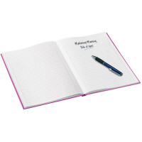 Notizbuch Leitz WOW 4625 - A4 210 x 297 mm pink liniert 80 Blatt Hartpappe-Einband FSC 90 g/m²
