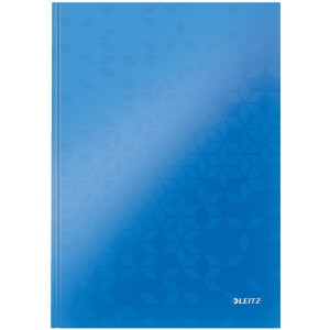 Notizbuch Leitz WOW 4625 - A4 210 x 297 mm blau liniert 80 Blatt Hartpappe-Einband FSC 90 g/m²
