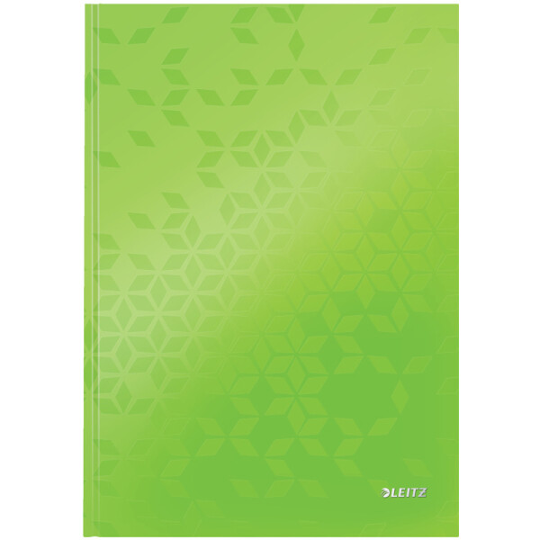 Notizbuch Leitz WOW 4625 - A4 210 x 297 mm grün liniert 80 Blatt Hartpappe-Einband FSC 90 g/m²