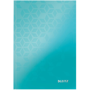 Notizbuch Leitz WOW 4627 - A5 148 x 210 mm eisblau liniert 80 Blatt Hartpappe-Einband FSC 90 g/m²