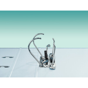 Ordner Leitz Premium 1010 - A4 318 x 285 mm grau 80 mm breit 180° Mechanik FSC-Kunststoff
