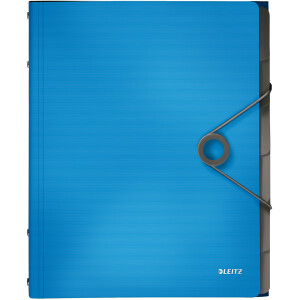 Ordnungsmappe Leitz Solid 4569 - A4 260 x 320 mm hellblau 6 Fächer PP-Folie
