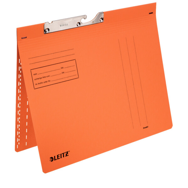 Pendelhefter Leitz 2013 - A4 265 x 318 mm orange kaufmännische Heftung Manilakarton 320 g/m²
