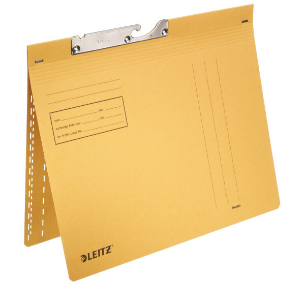 Pendelhefter Leitz 2014 - A4 265 x 320 mm gelb kaufmännische Heftung Manilakarton 250 g/m²
