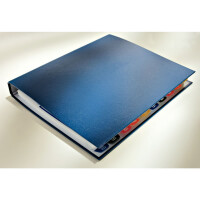 Ringbuch Leitz Standard 4210 - A4 blau 2-D-Ring Mechanik Ø 25 mm für 220 Blatt Graupappe/PP-Folie