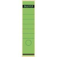 Ordnerrückenschild Leitz 1640 - 62 x 285 mm grün breit / lang selbstklebend für Handbeschriftung Pckg/10