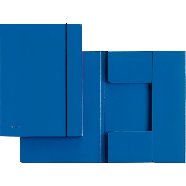 Sammelmappe Leitz 3926 - A4 blau mit Gummizug Karton