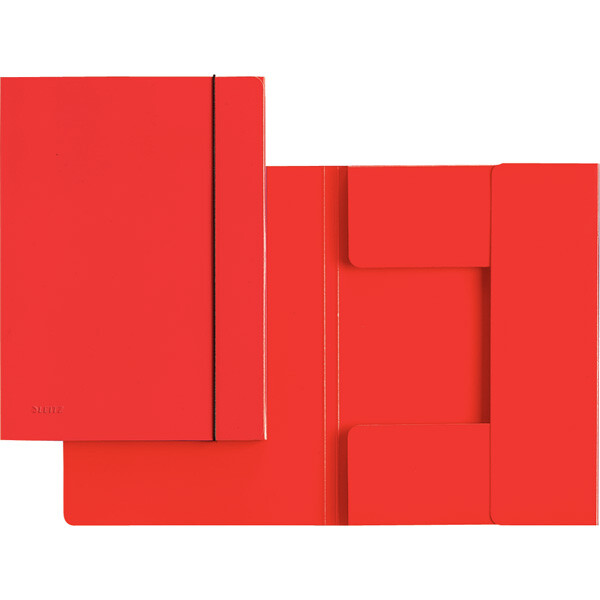 Sammelmappe Leitz 3926 - A4 rot mit Gummizug Karton