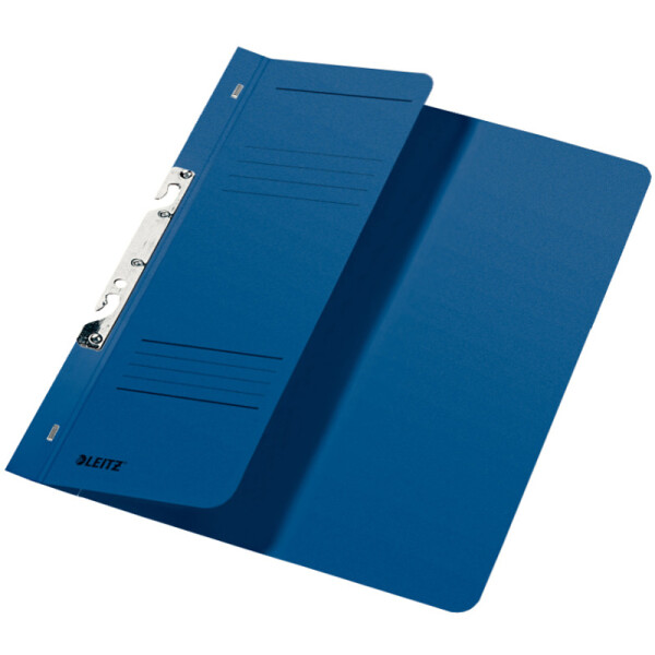 Schlitzhefter Leitz 3744 - A4 305 x 240 mm blau kaufmännische Heftung 1/2 Vorderdeckel Manilakarton 250 g/m²
