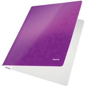 Schnellhefter Leitz WOW 3001 - A4 310 x 240 mm violett Amtsheftung/kaufmännsche Heftung FSC-Karton 300 g/m²