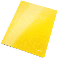 Schnellhefter Leitz WOW 3001 - A4 310 x 240 mm gelb Amtsheftung/kaufmännsche Heftung FSC-Karton 300 g/m²