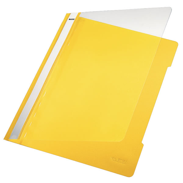 Sichthefter Leitz 4191 - A4 310 x 233 mm gelb mit Beschriftungsfeld reißfeste PVC-Folie