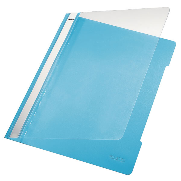 Sichthefter Leitz 4191 - A4 310 x 233 mm hellblau mit Beschriftungsfeld reißfeste PVC-Folie