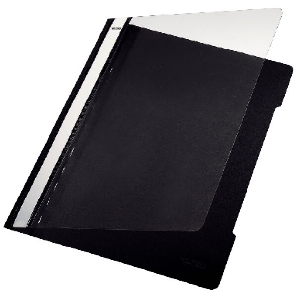 Sichthefter Leitz 4191 - A4 310 x 233 mm schwarz mit Beschriftungsfeld reißfeste PVC-Folie
