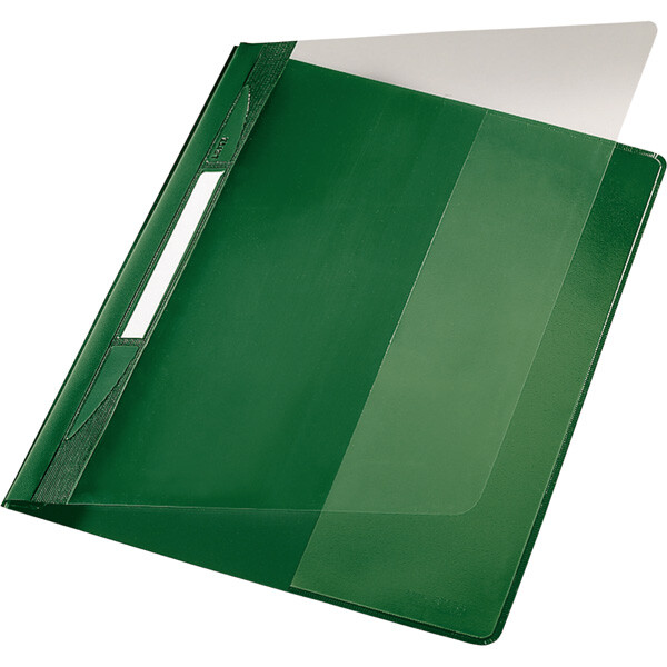 Sichthefter Leitz 4194 - A4 überbreite 318 x 252 mm grün mit Beschriftungsfeld reißfeste PVC-Folie