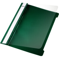 Sichthefter Leitz 4197 - A5 230 x 175 mm grün mit Beschriftungsfeld reißfeste PVC-Folie