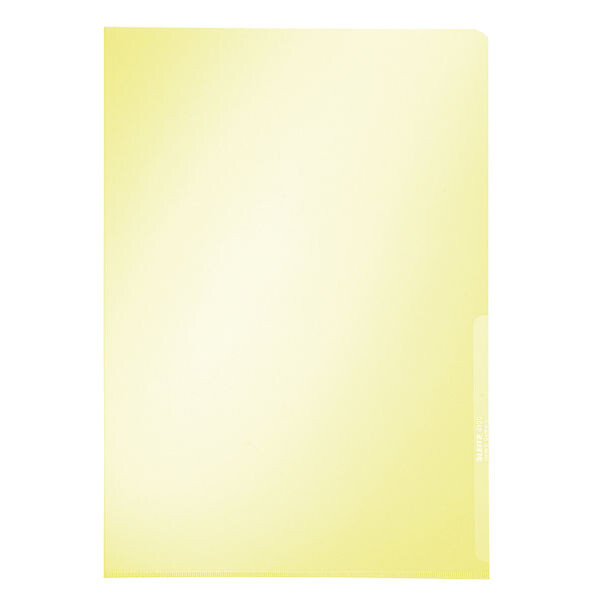 Sichthülle Leitz Premium 4100 - A4 315 x 220 mm gelb oben/rechts offen 0,15 mm PVC-Hartfolie Pckg/100