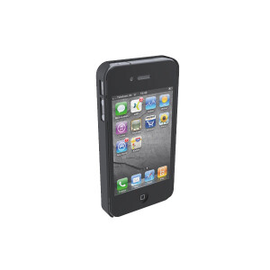 Smartphone Hartschale Leitz Complete 6257 - schwarz für iPhone 4/4S mit Standfuß