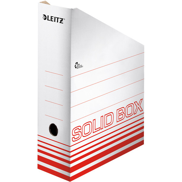 Stehsammler Leitz Solid 4607 - A4 100 x 320 x 260 mm hellrot Recyclingkarton