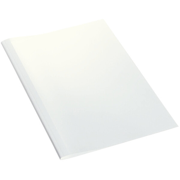 Thermobindemappe Leitz 177162 - A4 weiß bis 80 Blatt transparenter Vorderdeckel FSC-Karton Pckg/100